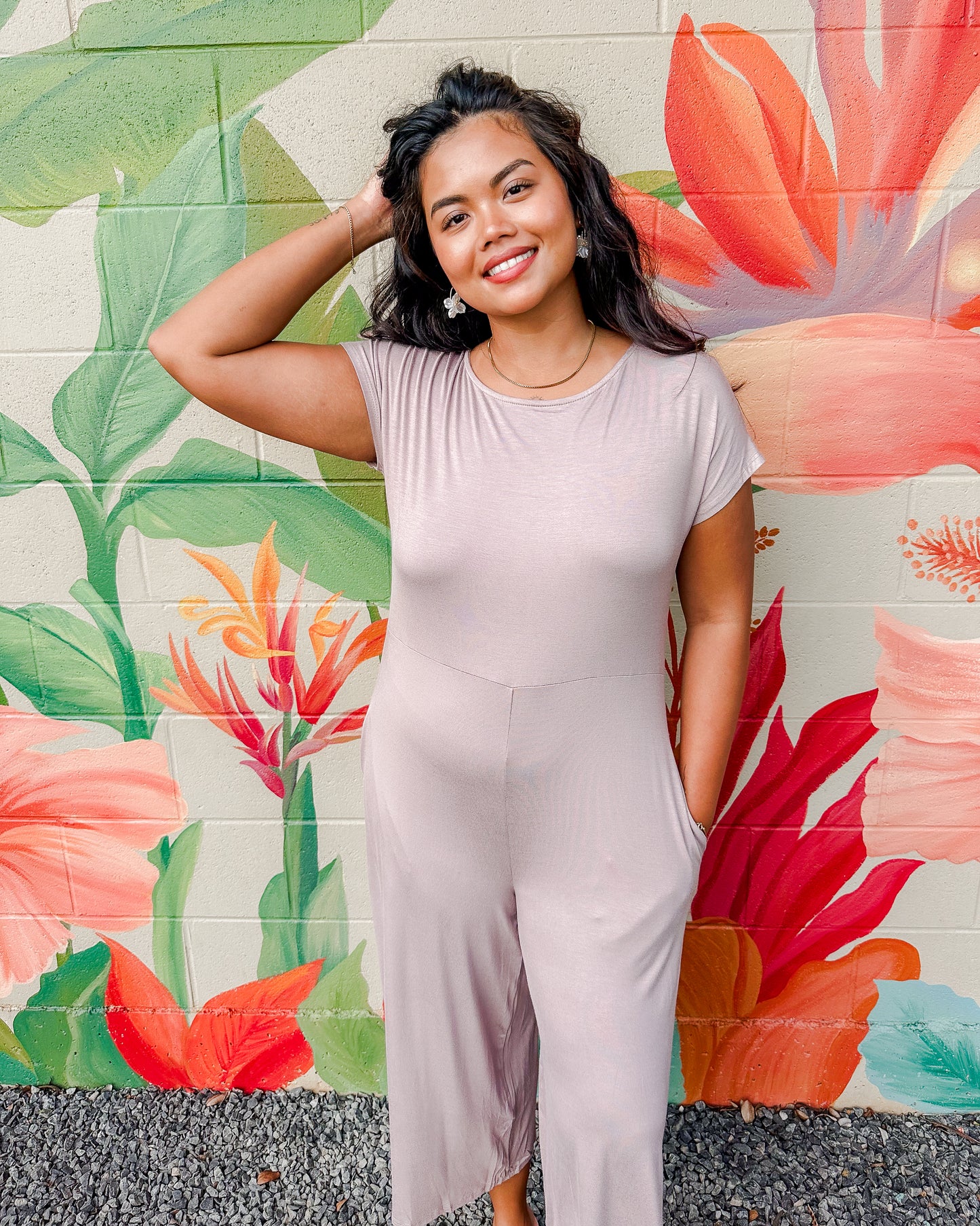 Disco Jumpsuit - Taupe