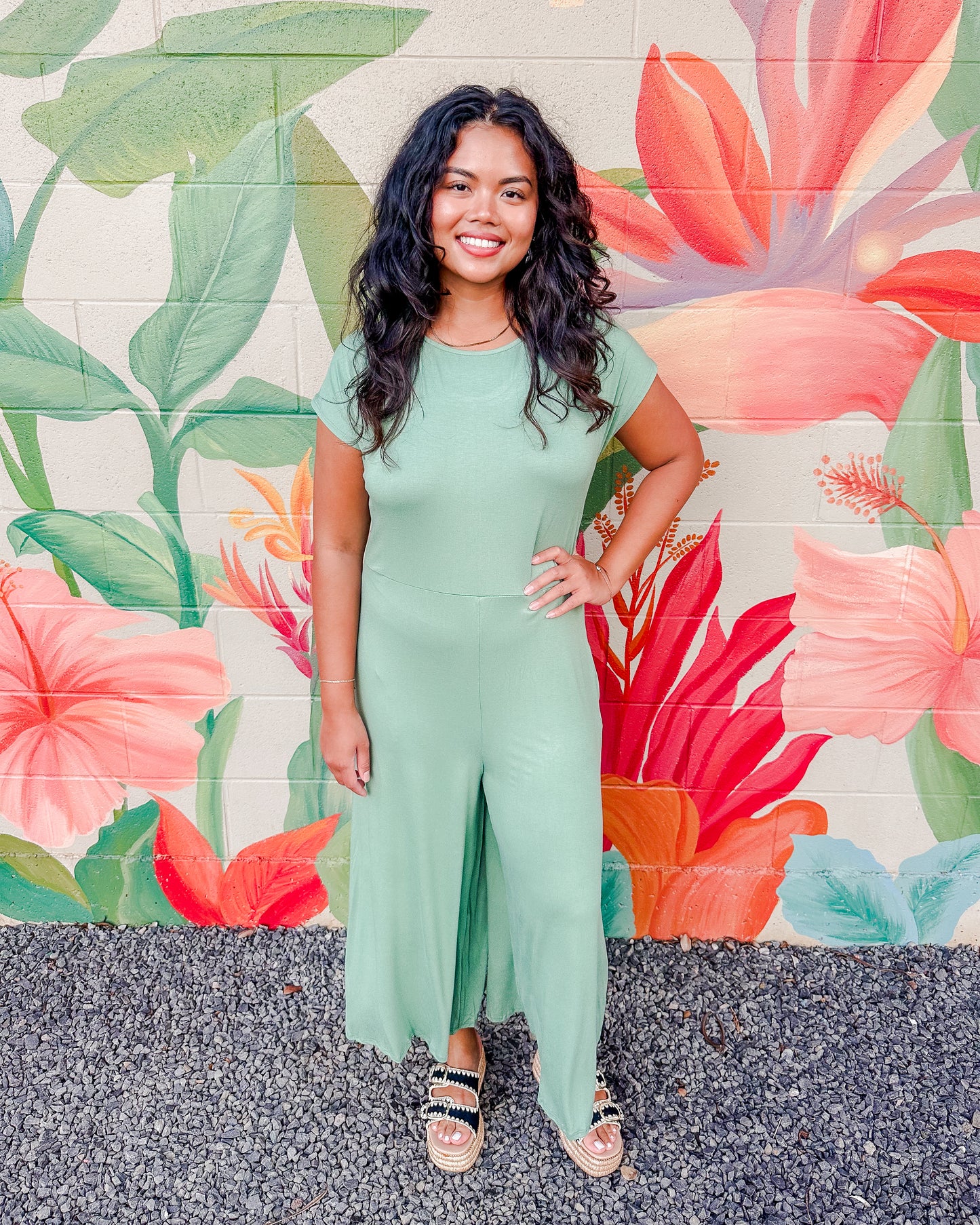 Disco Jumpsuit - Jade