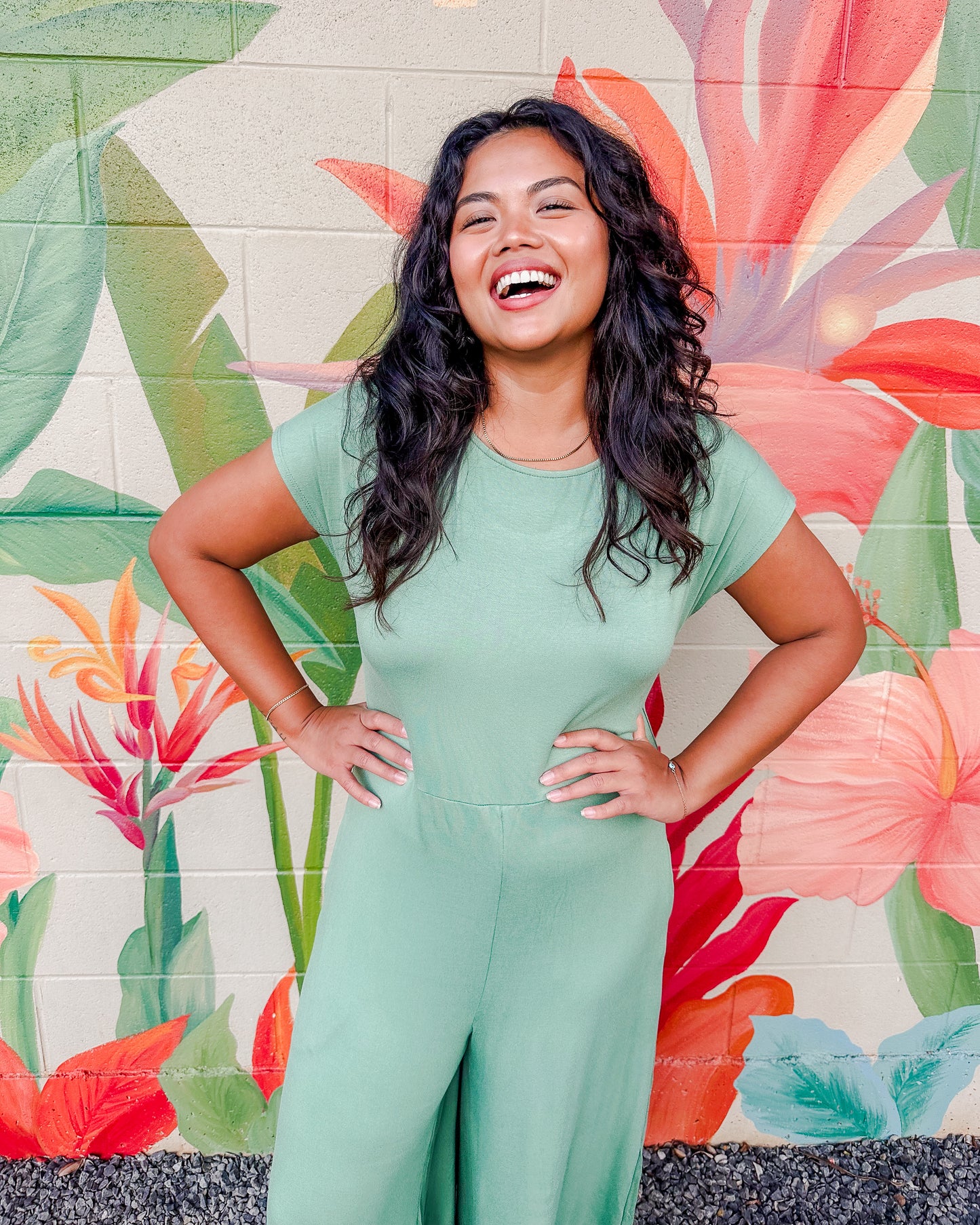 Disco Jumpsuit - Jade