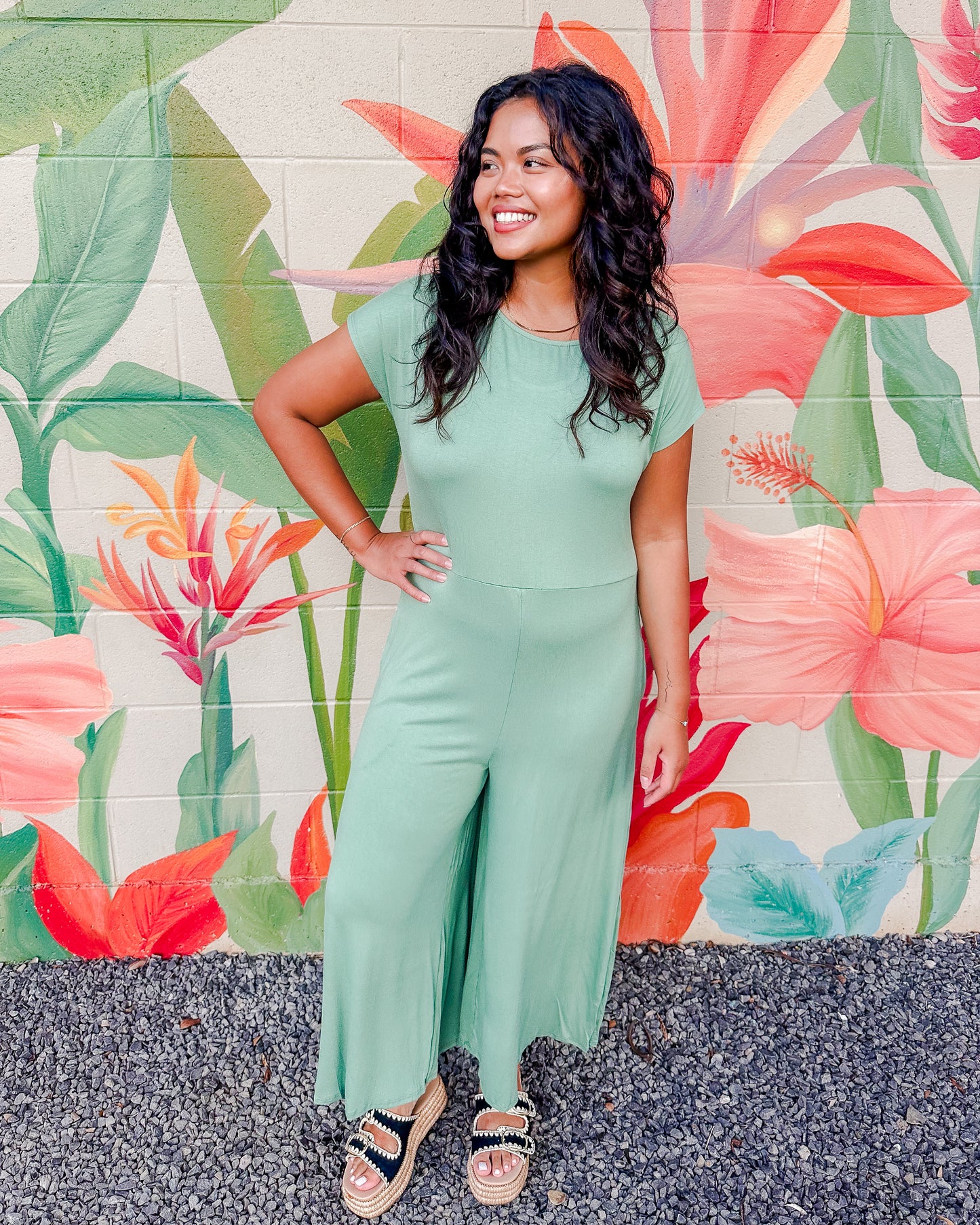 Disco Jumpsuit - Jade