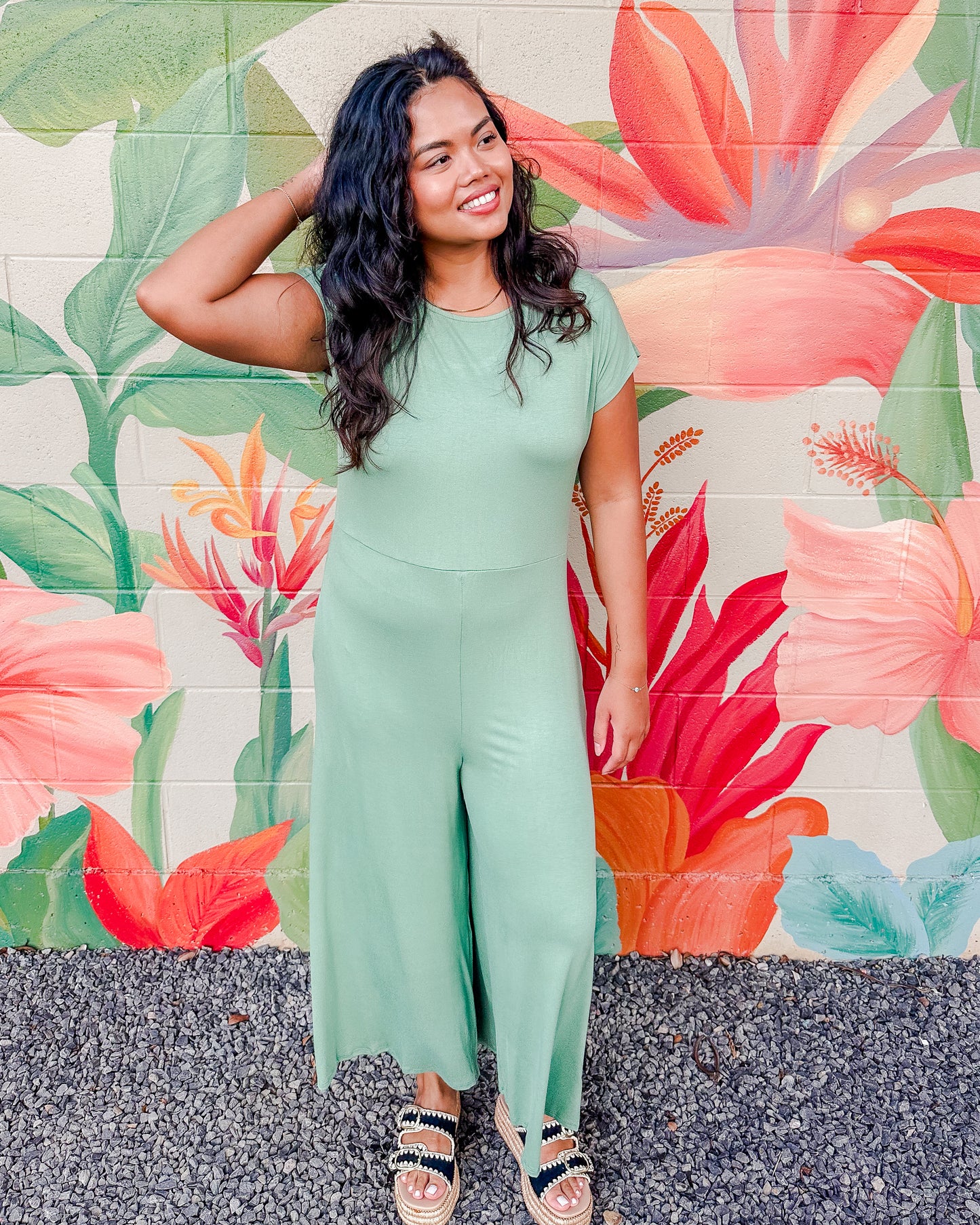 Disco Jumpsuit - Jade