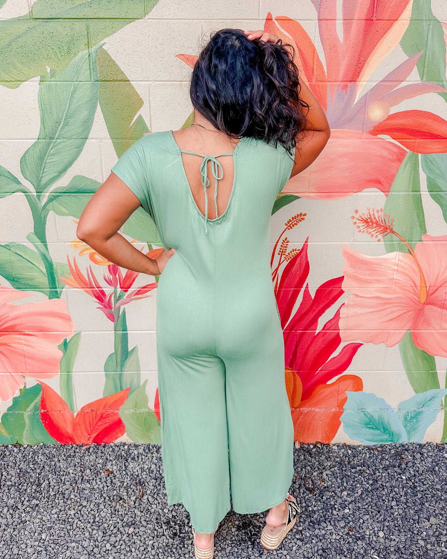 Disco Jumpsuit - Jade