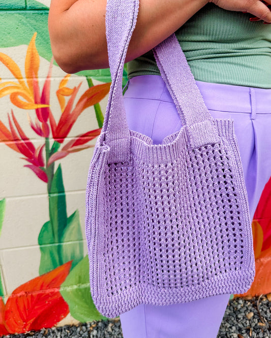 Cardi Tote - Purple