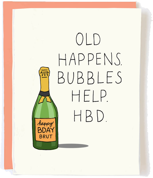 Old Happens Birthday Card