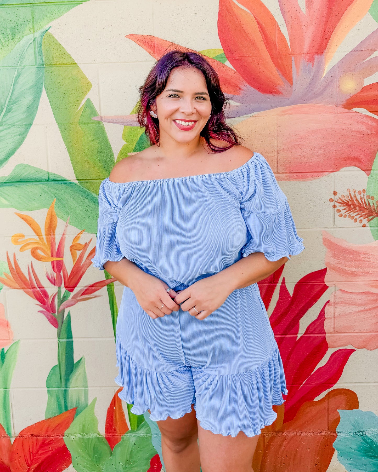 Gloria Romper - Blue