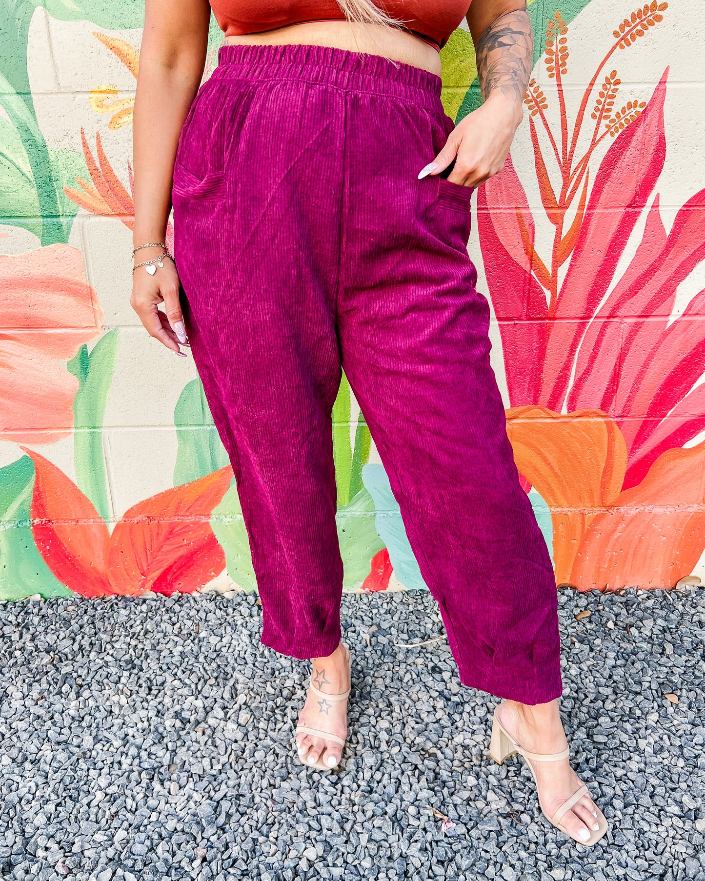 Marcie Pants - Burgundy