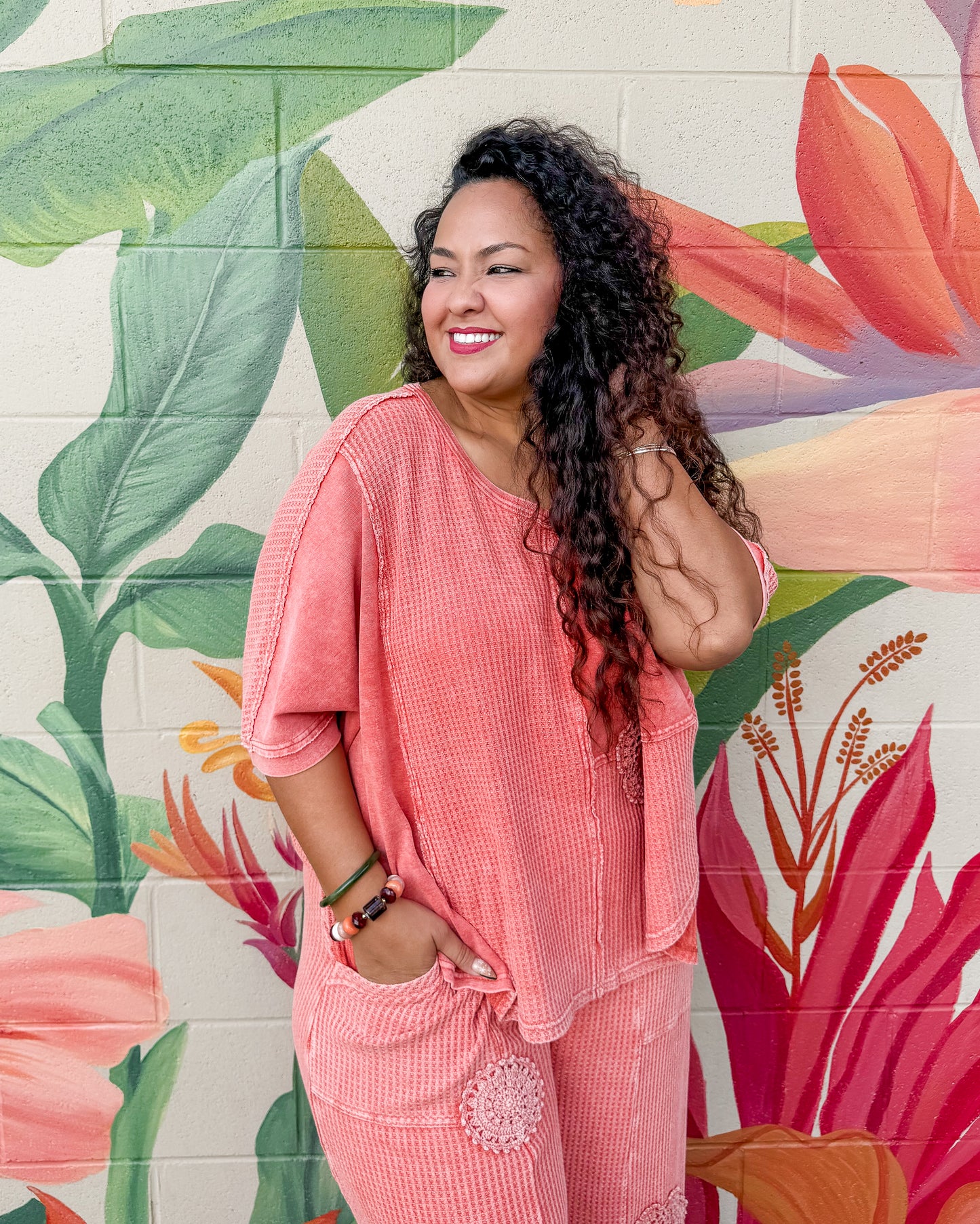 Darlene Top - Washed Coral