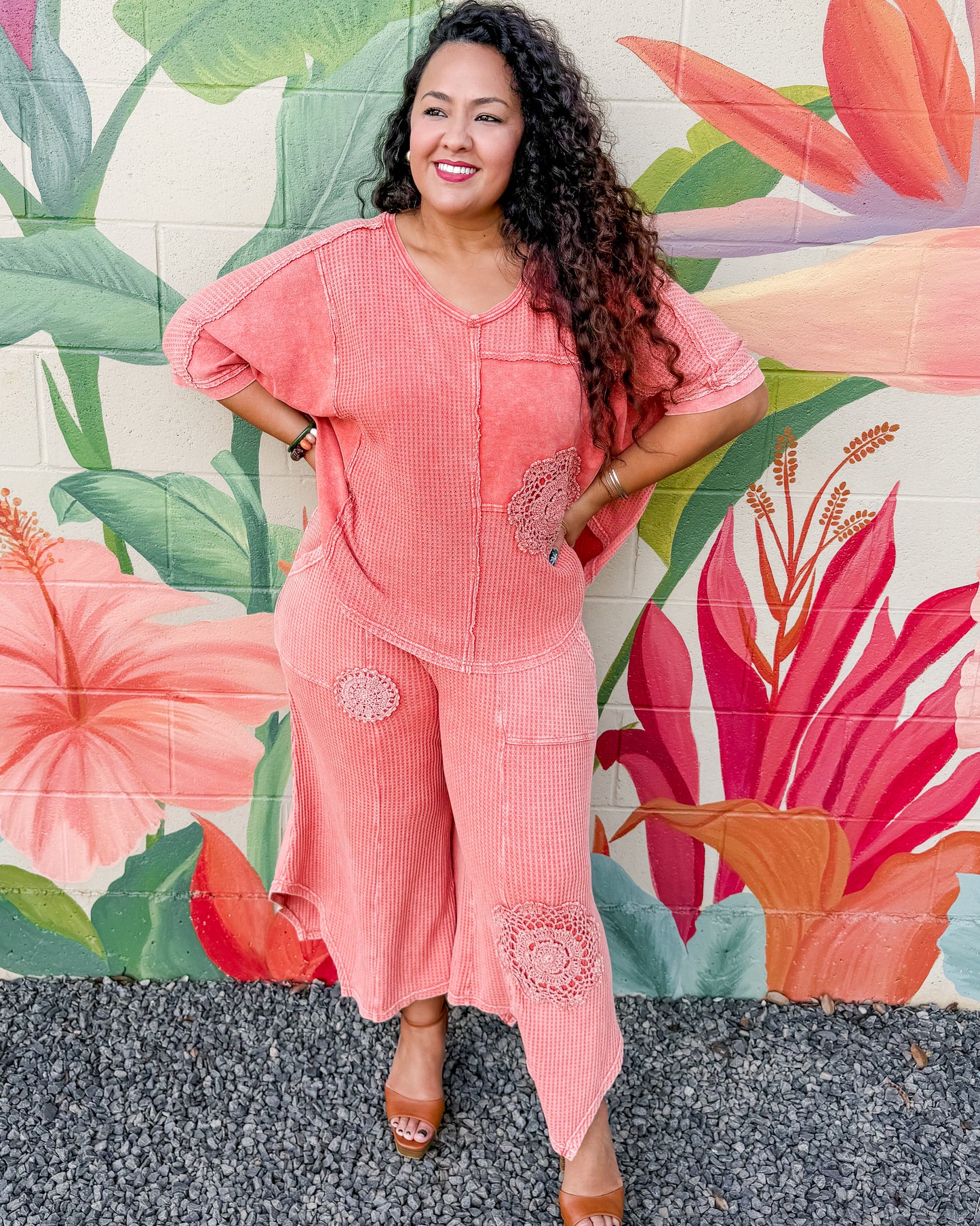 Darlene Pants - Washed Coral