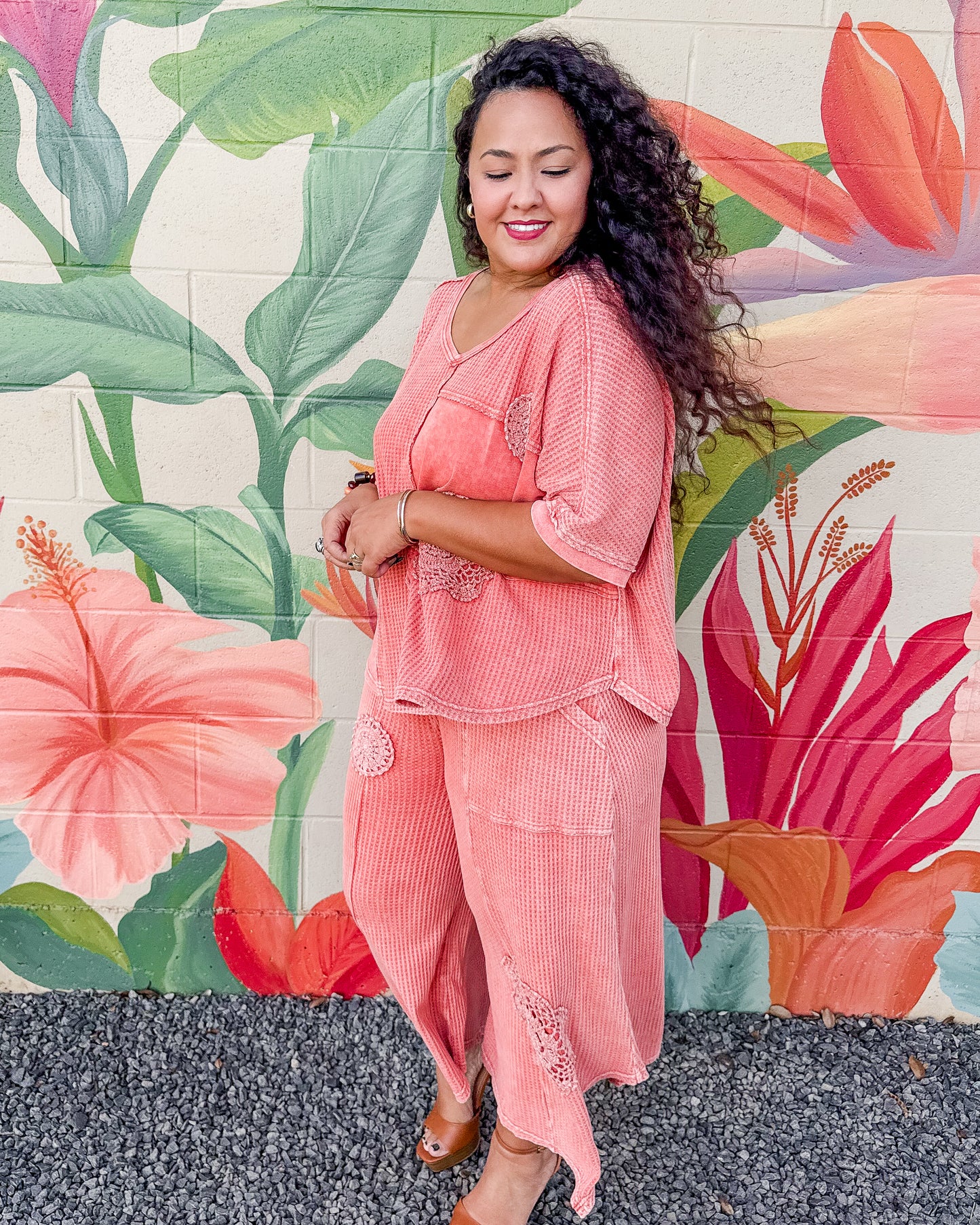 Darlene Pants - Washed Coral