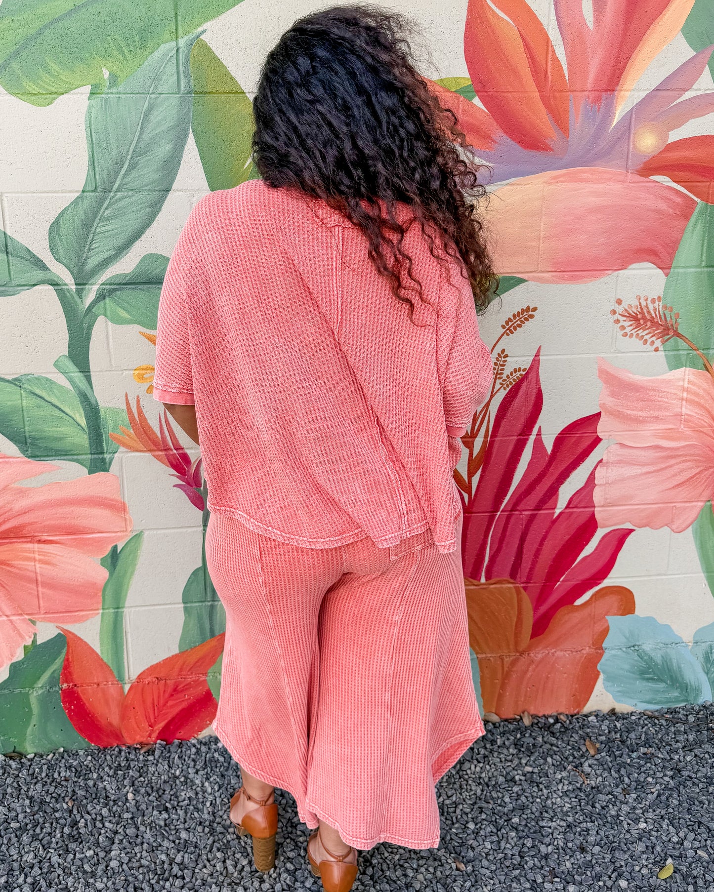 Darlene Top - Washed Coral