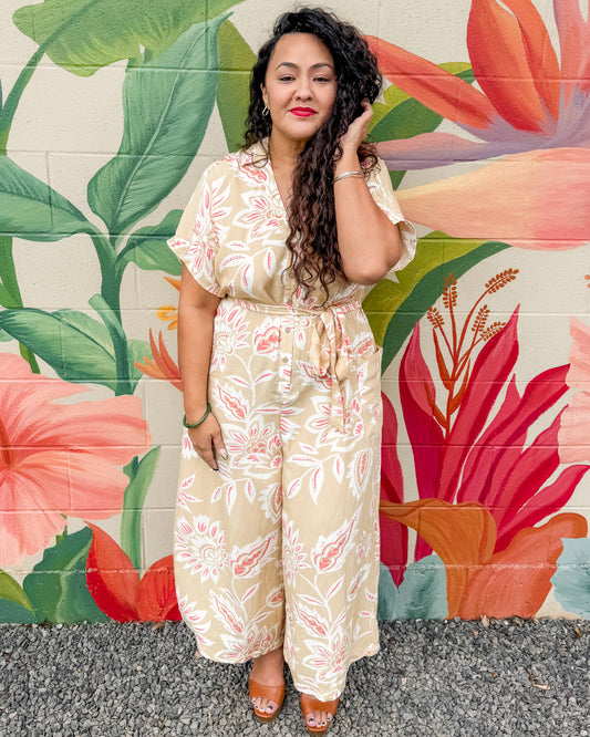 Mindy Jumpsuit - Khaki