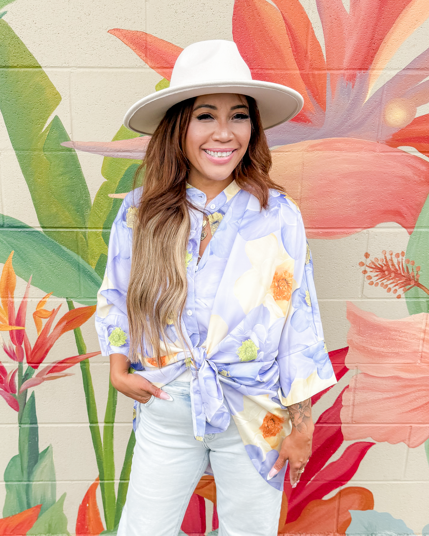 Raelynn Blouse - Lavender Floral