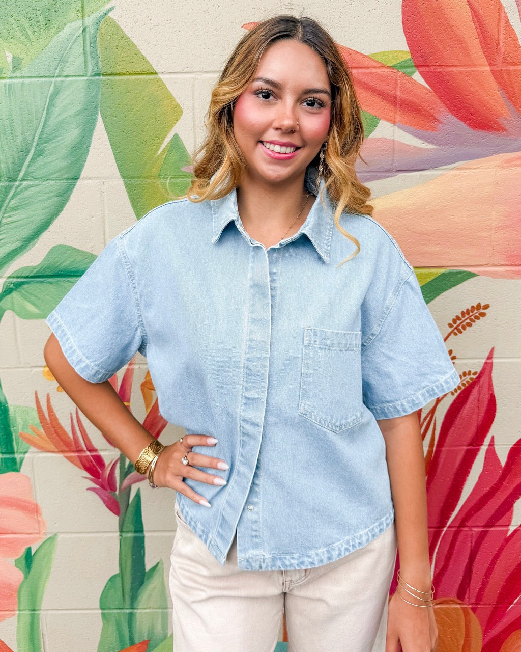 Rollo Denim Top