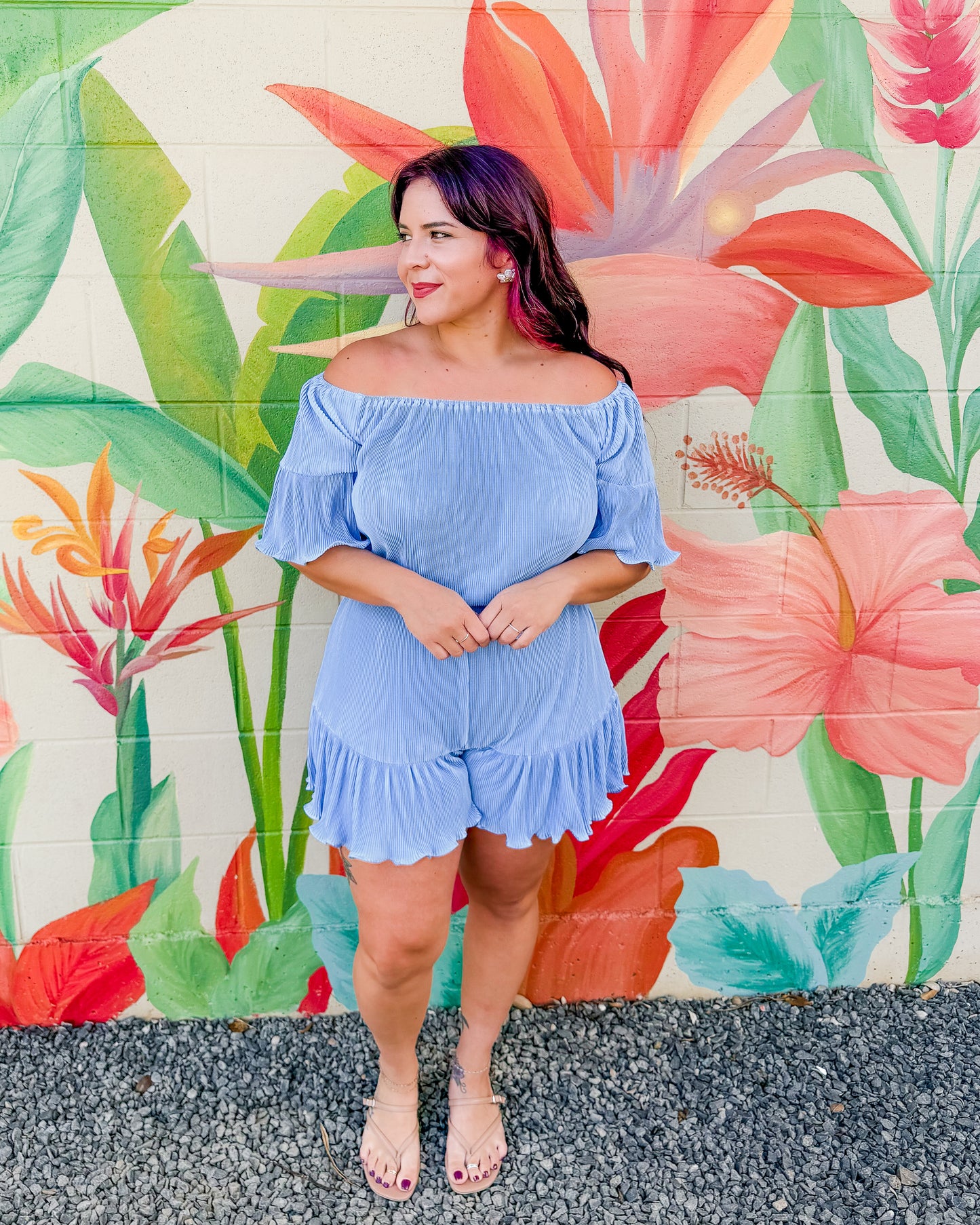 Gloria Romper - Blue