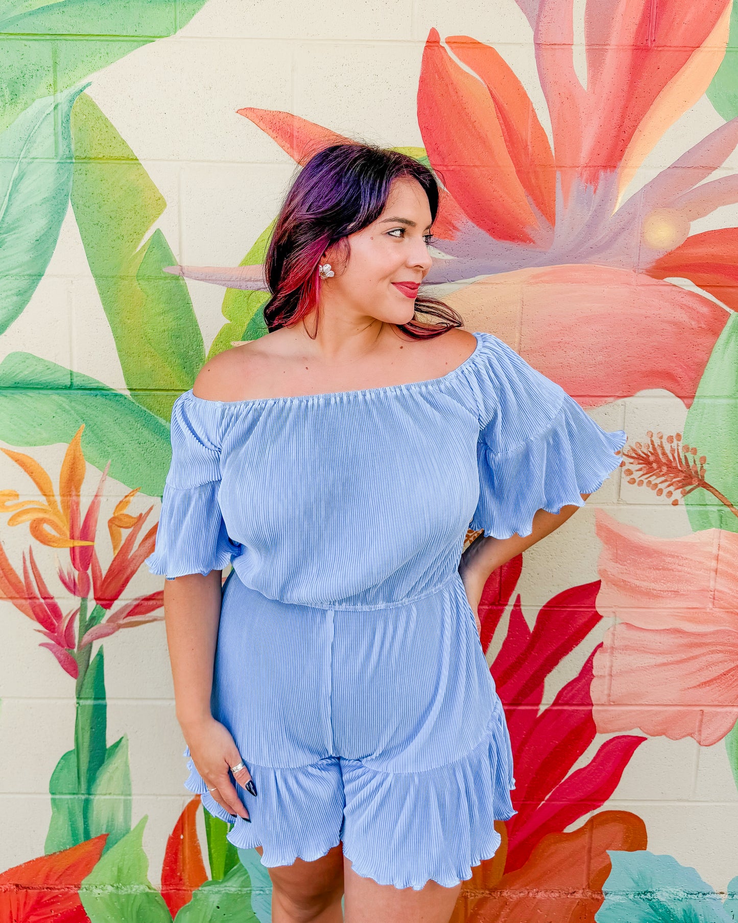 Gloria Romper - Blue