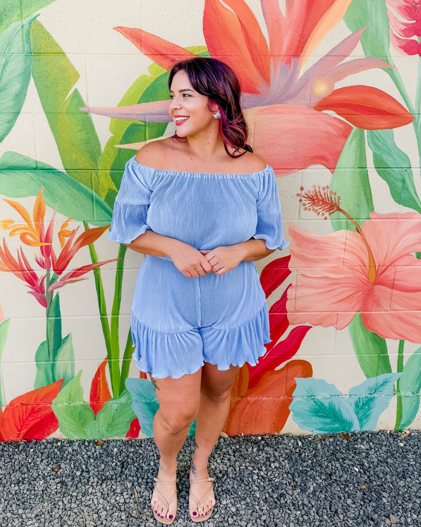 Gloria Romper - Blue