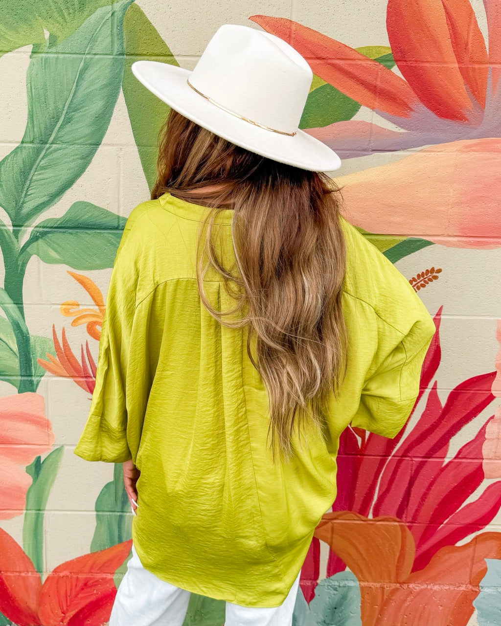 Raelynn Blouse - Chartreuse