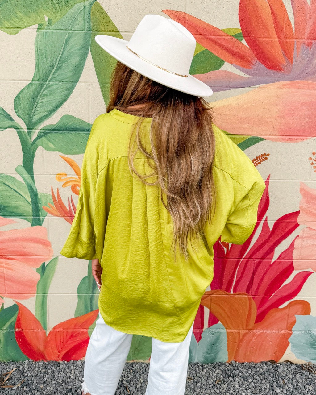 Raelynn Blouse - Chartreuse