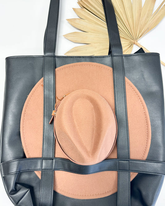 Adela Hat Tote - Black