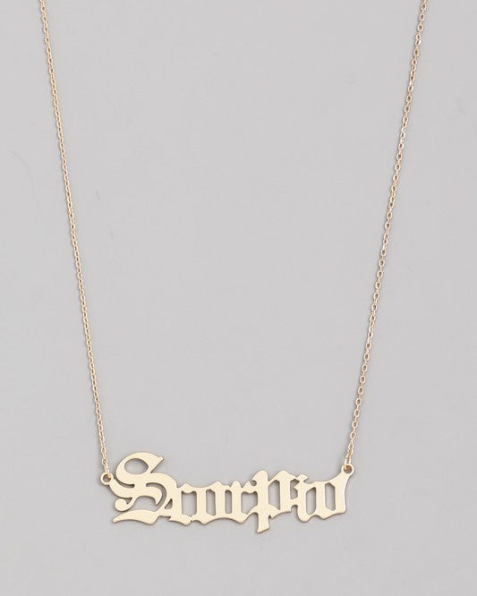 Zodiac Necklace